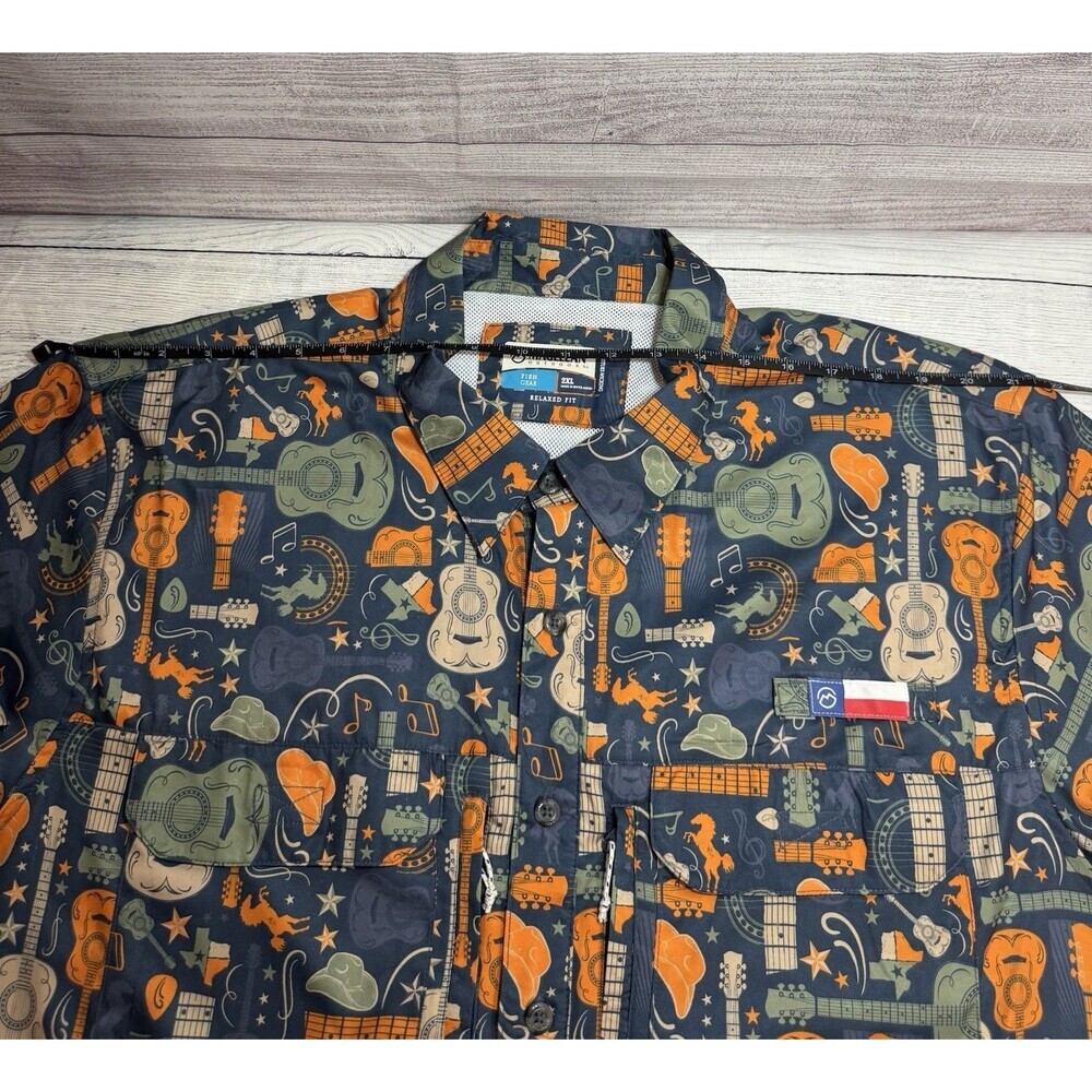 MAGELLAN Fishing Shirt Sz 2XL Academy GREEN - Picture 11 of 13